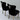 Black Velvet Dining Chairs (Silver) ###